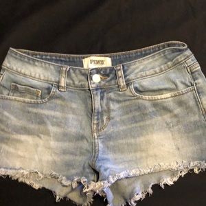 Pink Jean shorts